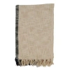 Saro Sevan 100% Cotton Throw In Natural