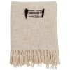 Saro Sevan Cotton Throw In Natural