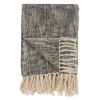 Saro Sevan Tasseled Cotton Throw In Black