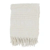 Saro Sevan Throw Blanket In White