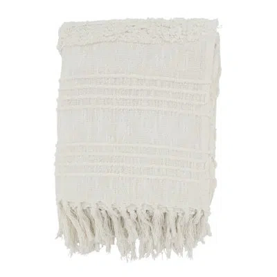 Saro Sevan Throw Blanket In White