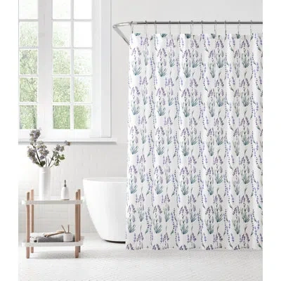 Saro Shower Curtain With Lavender Design