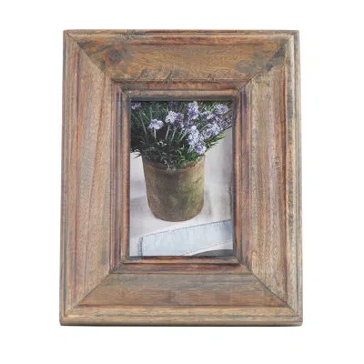 Saro Single Picture Frame In Brown