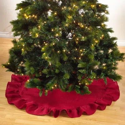 Saro Sloane Tree Skirt In Red