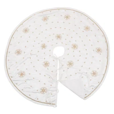 Saro Snowflake Tree Skirt