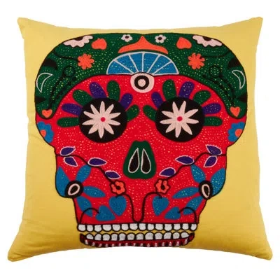 Saro Sugar Skull Pillow Cover