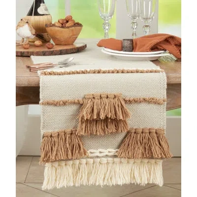 Saro Table Runner In Brown