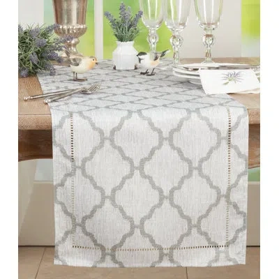 Saro Table Runner In Gray