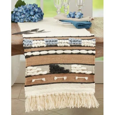 Saro Table Runner In Natural