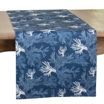Saro Teri Farrell-gittins Collection Table Runner In Blue;navy
