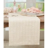 Saro Texture Design Table Runner In Natural