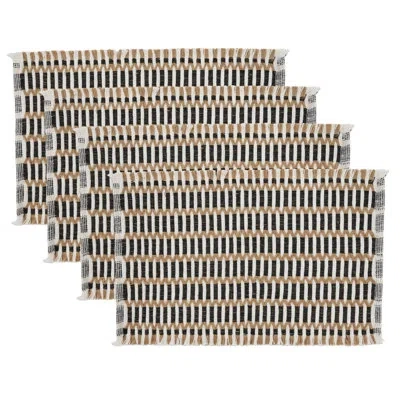 Saro Textured Weave Placemat (set Of 4)