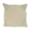 Saro Thana Collection Cotton Throw Pillow In Polyester