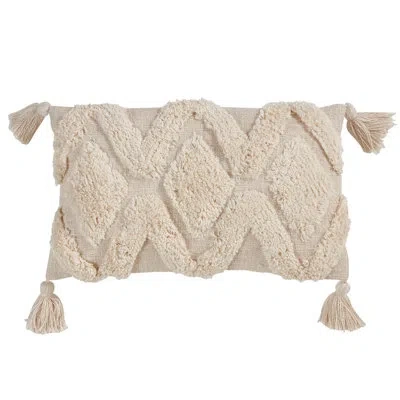 Saro Thella Cotton Throw Pillow In Down Blend