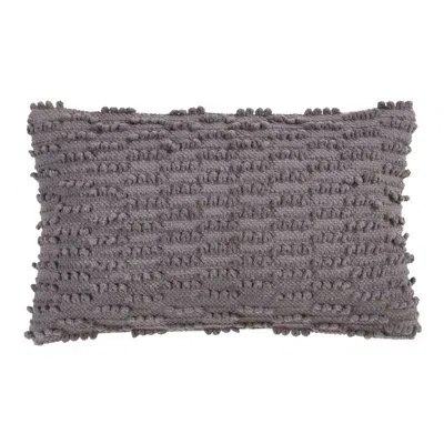 Saro Theo Cotton Throw Pillow In Slate