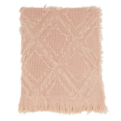 Saro Throw In Rose