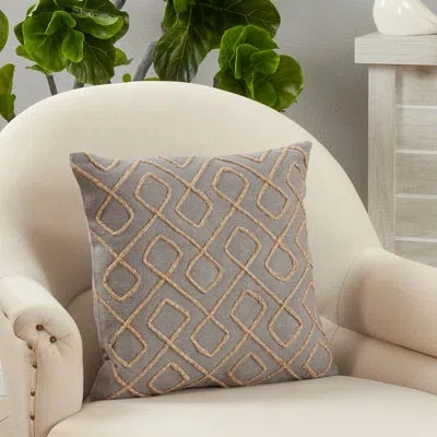 Saro Tori Square Cotton Pillow Cover