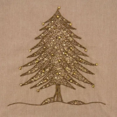 Saro Tree Skirt In Gold