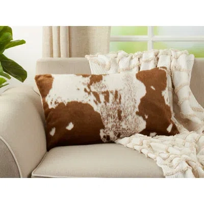 Saro Urban Cowboy  Lumbar Pillow Cover & Insert In Polyester,polyfill
