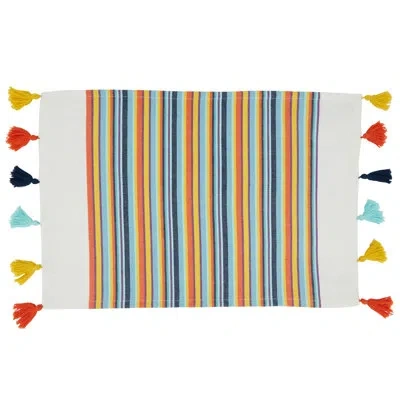 Saro Valentina Color Splash Placemat In Multi