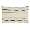 Saro Vera 100% Cotton Throw Rectangular Pillow Cover & Insert In Polyester,polyfill