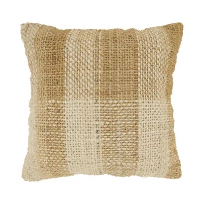Saro Woven Throw Pillow In Pillow Cover Only - No Insert