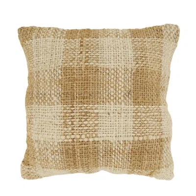 Saro Woven Throw Pillow In Pillow Cover Only - No Insert
