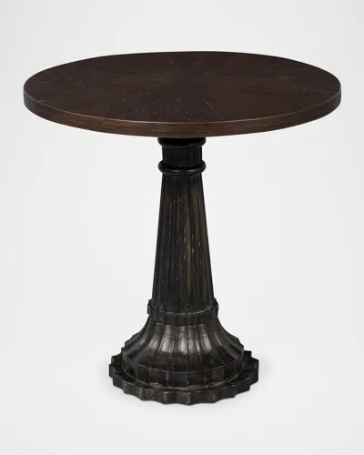 Sarreid Alister Round End Table In Brown