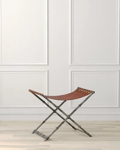 Sarreid Dalton Equestrian Bench In Brown