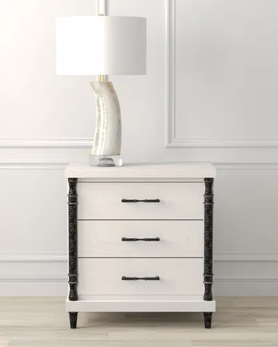 Sarreid Elegance Nightstand In White