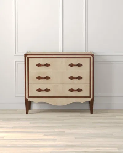 Sarreid French Art Deco Chest In Brown