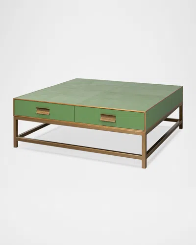 Sarreid Gabriella Square Coffee Table In Green