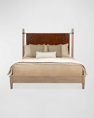 Sarreid Marcus King Poster Bed In Brown