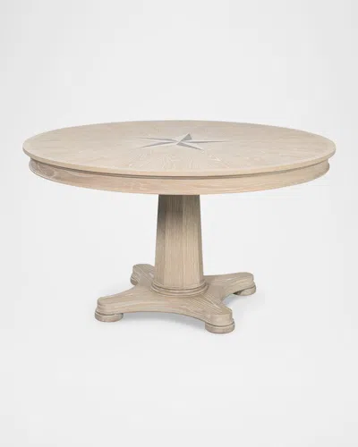 Sarreid Samuel 54" Round Dining Table In Green