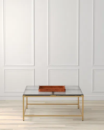 Sarreid Titus Coffee Table In Gold