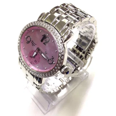 Pre-owned Sartego Women's Diamond Collection Swiss Quartz Movement Watch Sdpp068s Pink