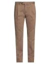 Sartitude Napoli Man Pants Khaki Size 40 Cotton In Brown