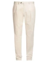 Sartitude Napoli Man Pants Off White Size 40 Cotton In Neutral