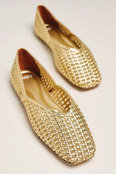Sarto Adalina Mesh Flats In Gold