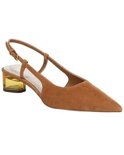 Sarto By Franco Sarto Amelie Slingback Pointed Toe Pump In Brown