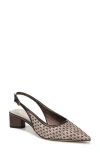 Sarto By Franco Sarto Amelie Slingback Pointed Toe Pump In Brown