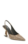 Sarto By Franco Sarto Arina Half D'orsay Slingback Pump In Gold