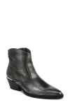 Sarto By Franco Sarto Blake Pointed Toe Bootie In Black Silver