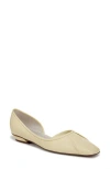 Sarto By Franco Sarto Debrah Half D'orsay Flat In Yellow