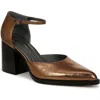 Sarto By Franco Sarto Diona Ankle Strap Pointed Toe Pump In Bronze