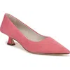 Sarto By Franco Sarto Diva Kitten Heel Pointed Toe Pump In Pink