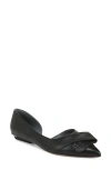 Sarto By Franco Sarto Elisha Half D'orsay Pointed Toe Flat In Black