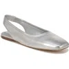 Sarto By Franco Sarto Flexa Antona Slingback Ballet Flat In Silver