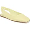 Sarto By Franco Sarto Flexa Antona Slingback Ballet Flat In Yellow