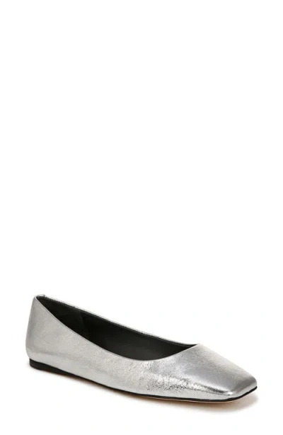 Sarto By Franco Sarto Flexa Maya Flat In Silver